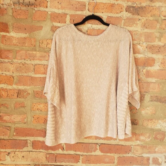 Anthropologie Alicia Shimmer Pullover Sweater Tee - Picture 3 of 6